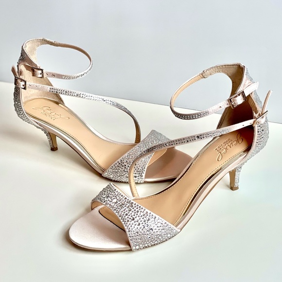 Badgley Mischka Shoes - Badgley Mischka Jewel Tangerine Kitten Heel Sandal